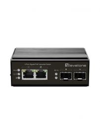 IGP-0432 4-Port Gigabit PoE Industrial Switch, DIN-Rail, -40°C to 75°C, 60W