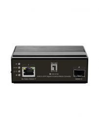 IGC-0102 RJ45 to SFP Gigabit Industrial Media Converter, -40°C to 75°C