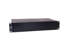 CVH-2001 14-Slot Chassis for EOC-1100/EOC-1101 PoE over Coaxial Extender. Dual Power Supply