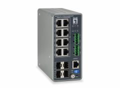 IGP-1271 TURING 12-Port L3 Lite Managed Gigabit Industrial Switch, 8 PoE Outputs, 240W, 802.3at/af PoE, 4 x SFP, -40°C to 75°C