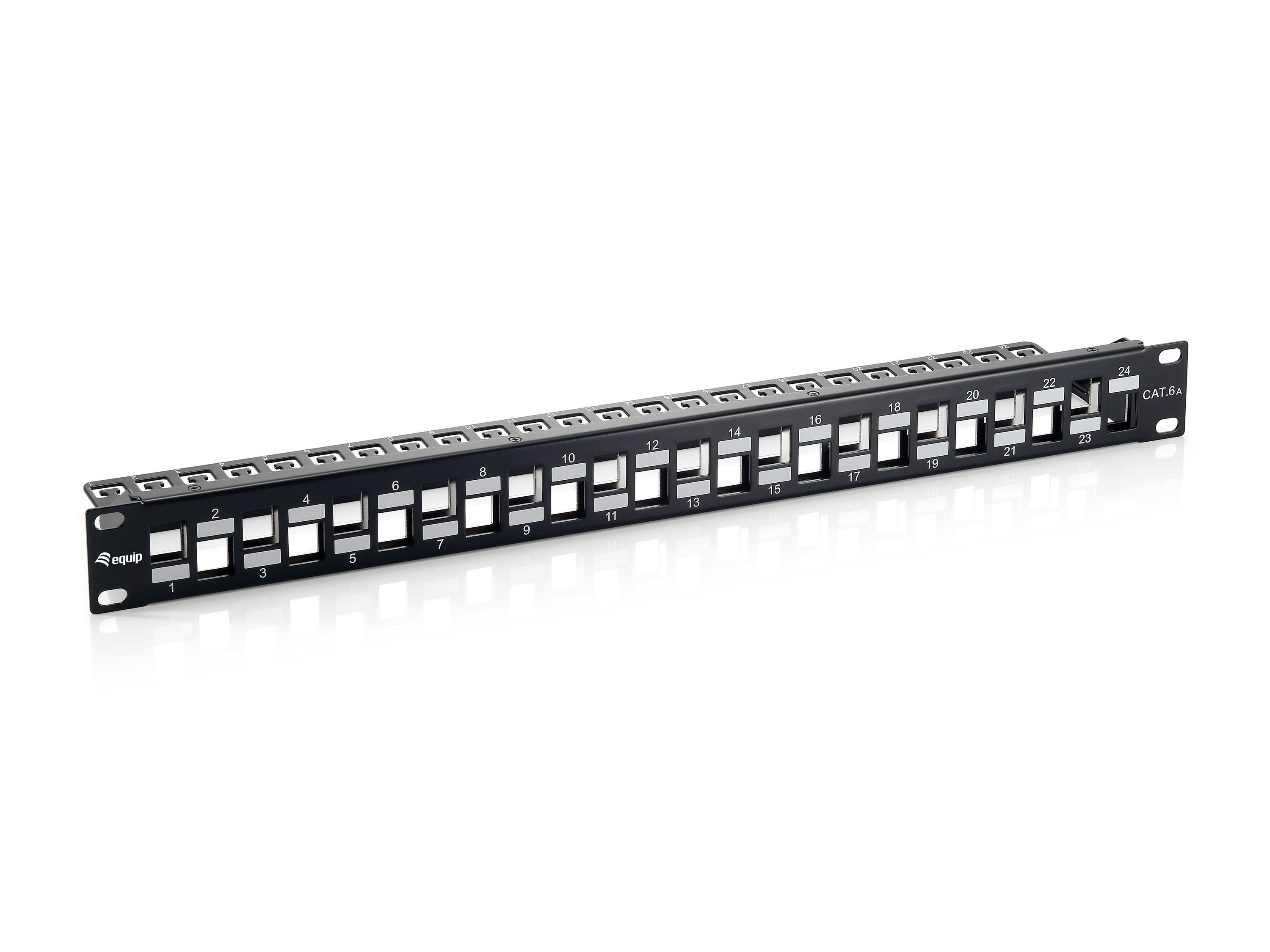Keystone Patchpanel / 19“, 24-Port, Shielded - Equip 769324
