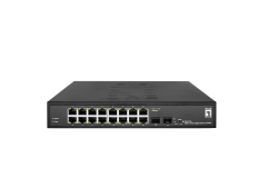 GES-2118 Hilbert 18-Port Gigabit Smart Lite Switch, 16 x Gigabit RJ45, 2 x Gigabit SFP