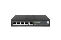 GES-2105P Hilbert 5-Port Gigabit PoE Smart Lite Switch, 802.3af/at PoE, 4-Port PoE Outputs, 60W Power Budget 