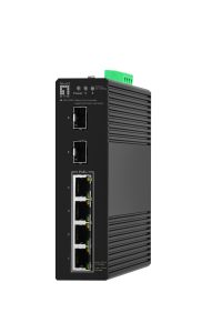 IGS-2106P Hilbert 6-Port Industrial Gigabit PoE Smart Lite Switch, 2 x Gigabit SFP, 802.3af/at PoE, 4-Port PoE Outputs, 68W Power Budget&nbsp;