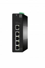 IGS-2105P Hilbert 5-Port Industrial Gigabit PoE Smart Lite Switch, 802.3af/at PoE, 4-Port PoE Outputs, 60W Power Budget 