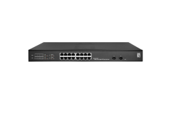GES-2118P Hilbert 18-Port Gigabit PoE Smart Lite Switch, 2 x Gigabit SFP, 802.3af/at PoE, 16-Port PoE Outputs, 230W Power Budget