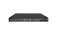 GES-2128P Hilbert 28-Port Gigabit PoE Smart Lite Switch, 4 x Gigabit SFP/RJ45 Combo, 802.3af/at PoE, 24-Port PoE Outputs, 380W Power Budget
