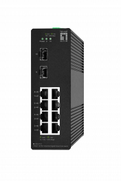 IGS-2110 Hilbert 10-Port Industrial Gigabit Smart Lite Switch, 8 x Gigabit RJ45, 2 x Gigabit SFP